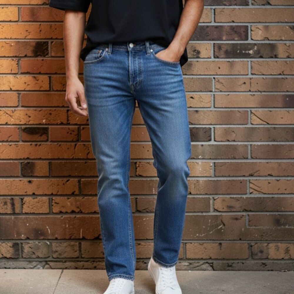 Levi's Men's Red Tab 505 Regular Fit Blue Denim Jeans